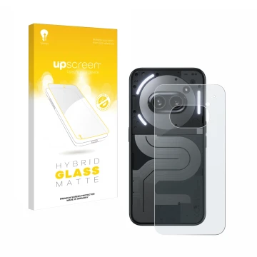 Front side of a product packaging with the brand logo upscreen. Next to it is the device Nothing Phone (2a) Plus (Back) shown 