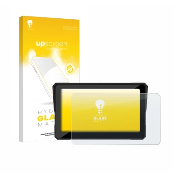 Front side of a product packaging with the brand logo upscreen. Next to it is the device Carpuride W702B 7