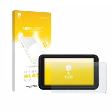 Front side of a product packaging with the brand logo upscreen. Next to it is the device Atomos Shinobi 2 shown with the corre