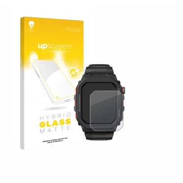 Front side of a product packaging with the brand logo upscreen. Next to it is the device Zeblaze Ares GPS shown with the corre