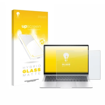 Front side of a product packaging with the brand logo upscreen. Next to it is the device HP EliteBook x360 1040 14 G11 2-in-1 