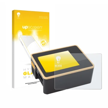 Front side of a product packaging with the brand logo upscreen. Next to it is the device Junsi iCharger X6 shown with the corr