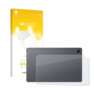 Front side of a product packaging with the brand logo upscreen. Next to it is the device Alldocube iPlay 60 Mini Pro (Back) sh
