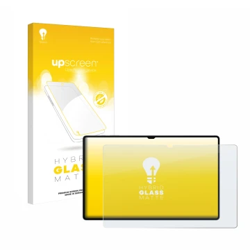 Front side of a product packaging with the brand logo upscreen. Next to it is the device Samsung Galaxy Tab S10 Ultra 5G shown