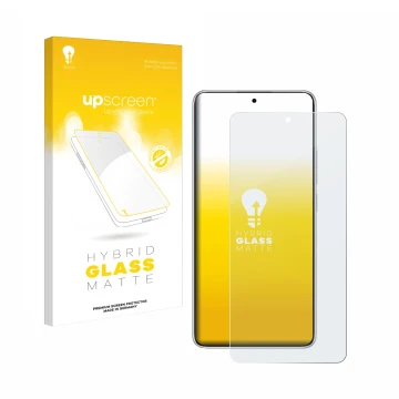 Front side of a product packaging with the brand logo upscreen. Next to it is the device Xiaomi Redmi Note 14 shown with the c