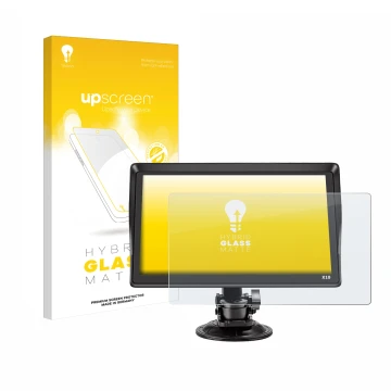 Front side of a product packaging with the brand logo upscreen. Next to it is the device Xgody X10 9