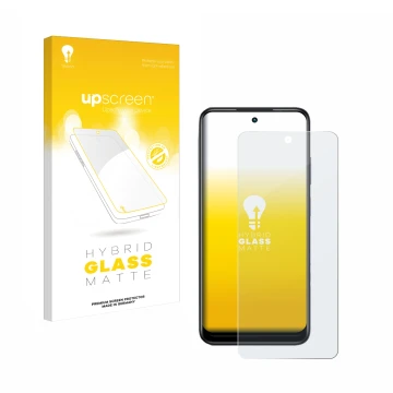 Front side of a product packaging with the brand logo upscreen. Next to it is the device Infinix Hot 30 Play NFC shown with th