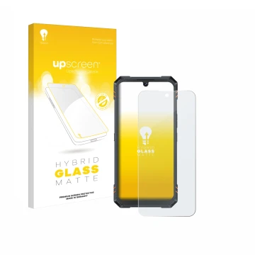 Front side of a product packaging with the brand logo upscreen. Next to it is the device Cubot King Kong Star 2 shown with the
