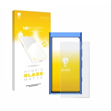Front side of a product packaging with the brand logo upscreen. Next to it is the device Hiby Digital M300 shown with the corr