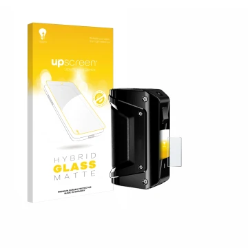 Front side of a product packaging with the brand logo upscreen. Next to it is the device geekvape Aegis 3 shown with the corre