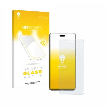 Front side of a product packaging with the brand logo upscreen. Next to it is the device Huawei Nova 13 Pro shown with the cor