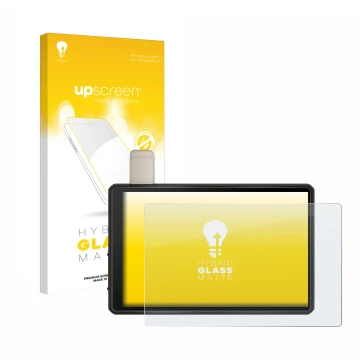 Front side of a product packaging with the brand logo upscreen. Next to it is the device Garmin Tread XL Overland Edition 10