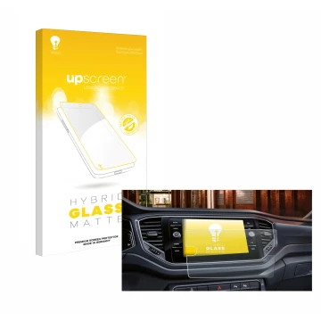 Front side of a product packaging with the brand logo upscreen. Next to it is the device Volkswagen Touran 2.0 Discover Media 