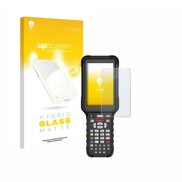 Front side of a product packaging with the brand logo upscreen. Next to it is the device Honeywell CK67 shown with the corresp