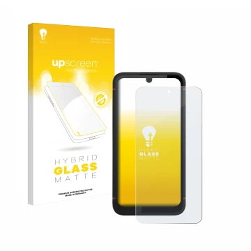 Front side of a product packaging with the brand logo upscreen. Next to it is the device Volla Phone X23 shown with the corres