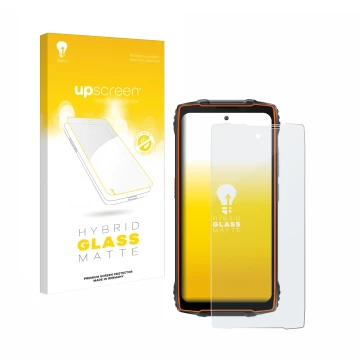 Front side of a product packaging with the brand logo upscreen. Next to it is the device Blackview BV8200 shown with the corre