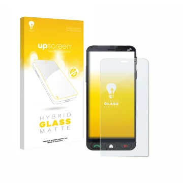 Front side of a product packaging with the brand logo upscreen. Next to it is the device Brondi Amico Vero 4G shown with the c