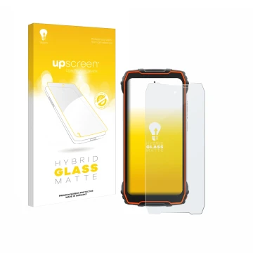 Front side of a product packaging with the brand logo upscreen. Next to it is the device Blackview Oscal Pilot 1 shown with th