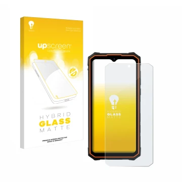 Front side of a product packaging with the brand logo upscreen. Next to it is the device Hotwav Cyber 13 shown with the corres
