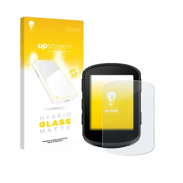 Front side of a product packaging with the brand logo upscreen. Next to it is the device Garmin Edge 540 Solar shown with the 