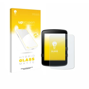 Front side of a product packaging with the brand logo upscreen. Next to it is the device Bryton Rider 17 shown with the corres