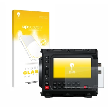 Front side of a product packaging with the brand logo upscreen. Next to it is the device Blackmagic Design Pyxis 6K 4