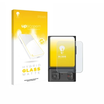 Front side of a product packaging with the brand logo upscreen. Next to it is the device Hoverair Beacon shown with the corres