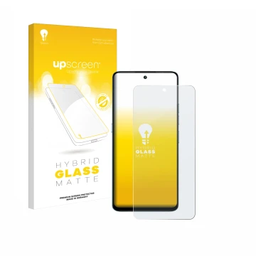 Front side of a product packaging with the brand logo upscreen. Next to it is the device Umidigi Note 100 5G shown with the co