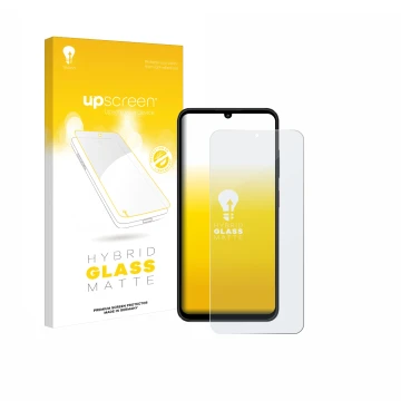 Front side of a product packaging with the brand logo upscreen. Next to it is the device ZTE Blade A55 shown with the correspo