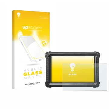 Front side of a product packaging with the brand logo upscreen. Next to it is the device iCarsoft CR Ultra shown with the corr