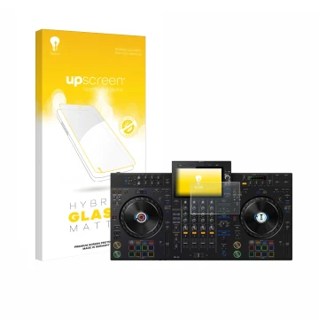 Front side of a product packaging with the brand logo upscreen. Next to it is the device Pioneer XDJ-AZ shown with the corresp