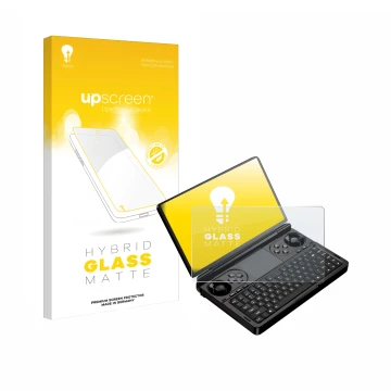 Front side of a product packaging with the brand logo upscreen. Next to it is the device GPD Win Mini (2025) shown with the co