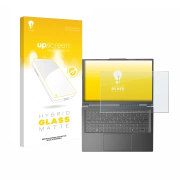 Front side of a product packaging with the brand logo upscreen. Next to it is the device Acer Aspire 14 AI shown with the corr