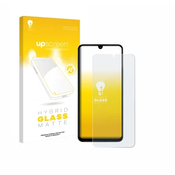 Front side of a product packaging with the brand logo upscreen. Next to it is the device Xiaomi Poco C71 shown with the corres