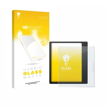 Front side of a product packaging with the brand logo upscreen. Next to it is the device Boox Go 7 shown with the correspondin