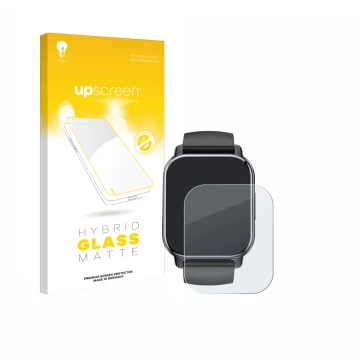 Front side of a product packaging with the brand logo upscreen. Next to it is the device Poounur T80 1.95