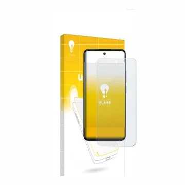 Front side of a product packaging with the brand logo upscreen. Next to it is the device TCL SE NxtPaper 5G shown with the cor
