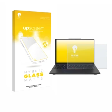 Front side of a product packaging with the brand logo upscreen. Next to it is the device Lenovo ThinkPad X13 Gen 6 shown with 