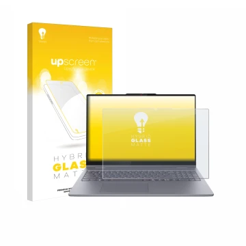 Front side of a product packaging with the brand logo upscreen. Next to it is the device Lenovo IdeaPad 5 2-in-1 14AKP10 shown