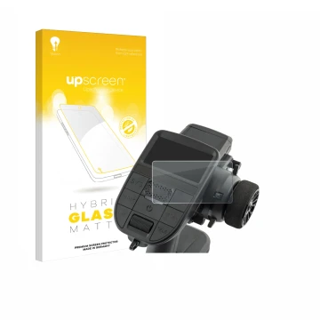 Front side of a product packaging with the brand logo upscreen. Next to it is the device Radiomaster MT12 shown with the corre