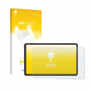 Front side of a product packaging with the brand logo upscreen. Next to it is the device Doogee V Pad 12