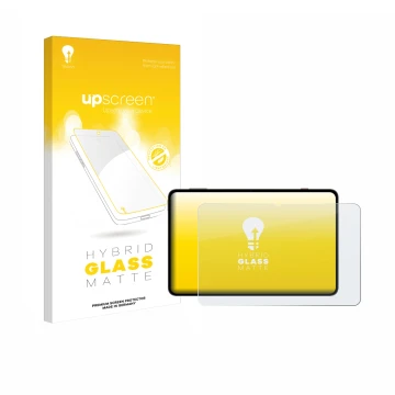 Front side of a product packaging with the brand logo upscreen. Next to it is the device Redmagic Astra NP05J shown with the c