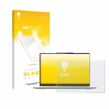 Front side of a product packaging with the brand logo upscreen. Next to it is the device Lenovo Yoga 7 2-in-1 Gen 10 14