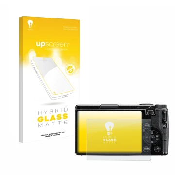 Front side of a product packaging with the brand logo upscreen. Next to it is the device Ricoh GR IV 2025 shown with the corre