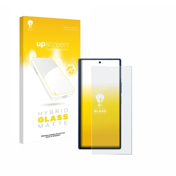 Front side of a product packaging with the brand logo upscreen. Next to it is the device Samsung Galaxy Z Fold 7 shown with th