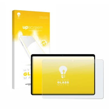 Front side of a product packaging with the brand logo upscreen. Next to it is the device fezawio F10 10.1