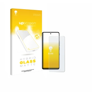 Front side of a product packaging with the brand logo upscreen. Next to it is the device TCL 50 Pro NXTPaper 5G shown with the