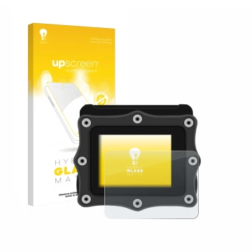 Front side of a product packaging with the brand logo upscreen. Next to it is the device Shearwater Perdix 2 shown with the co