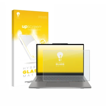 Front side of a product packaging with the brand logo upscreen. Next to it is the device Lenovo ThinkPad L13 2-in-1 Gen 6 show