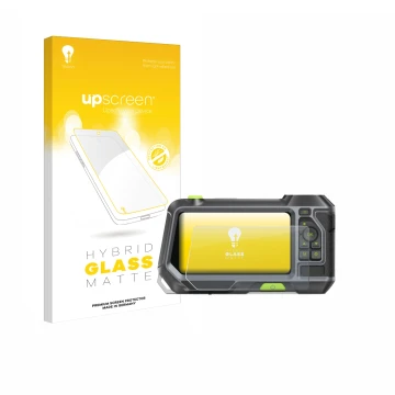 Front side of a product packaging with the brand logo upscreen. Next to it is the device Teslong NTS500 shown with the corresp